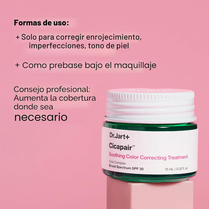 Dr. Jart+ Cicapair Soothing Color Correcting Treatment SPF 30 with...