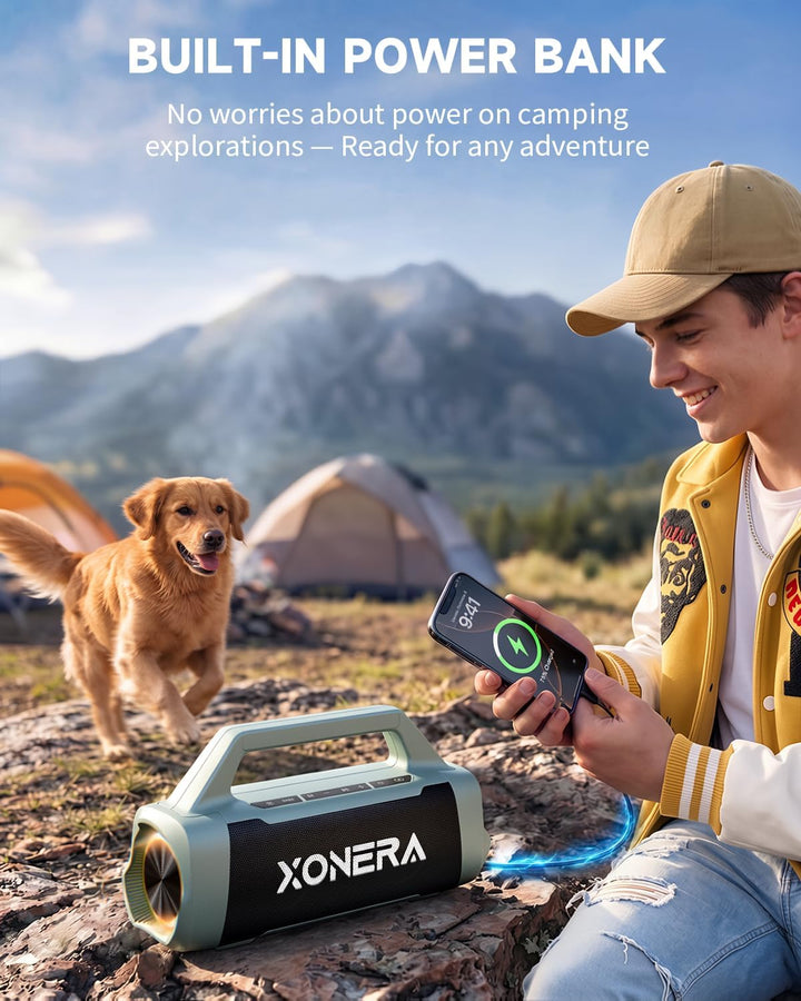 Xonera Altavoces Bluetooth inalámbricos, 80 W pico alto altavoz par...