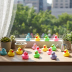 200 mini patos de goma a granel pequeños patos de goma a granel