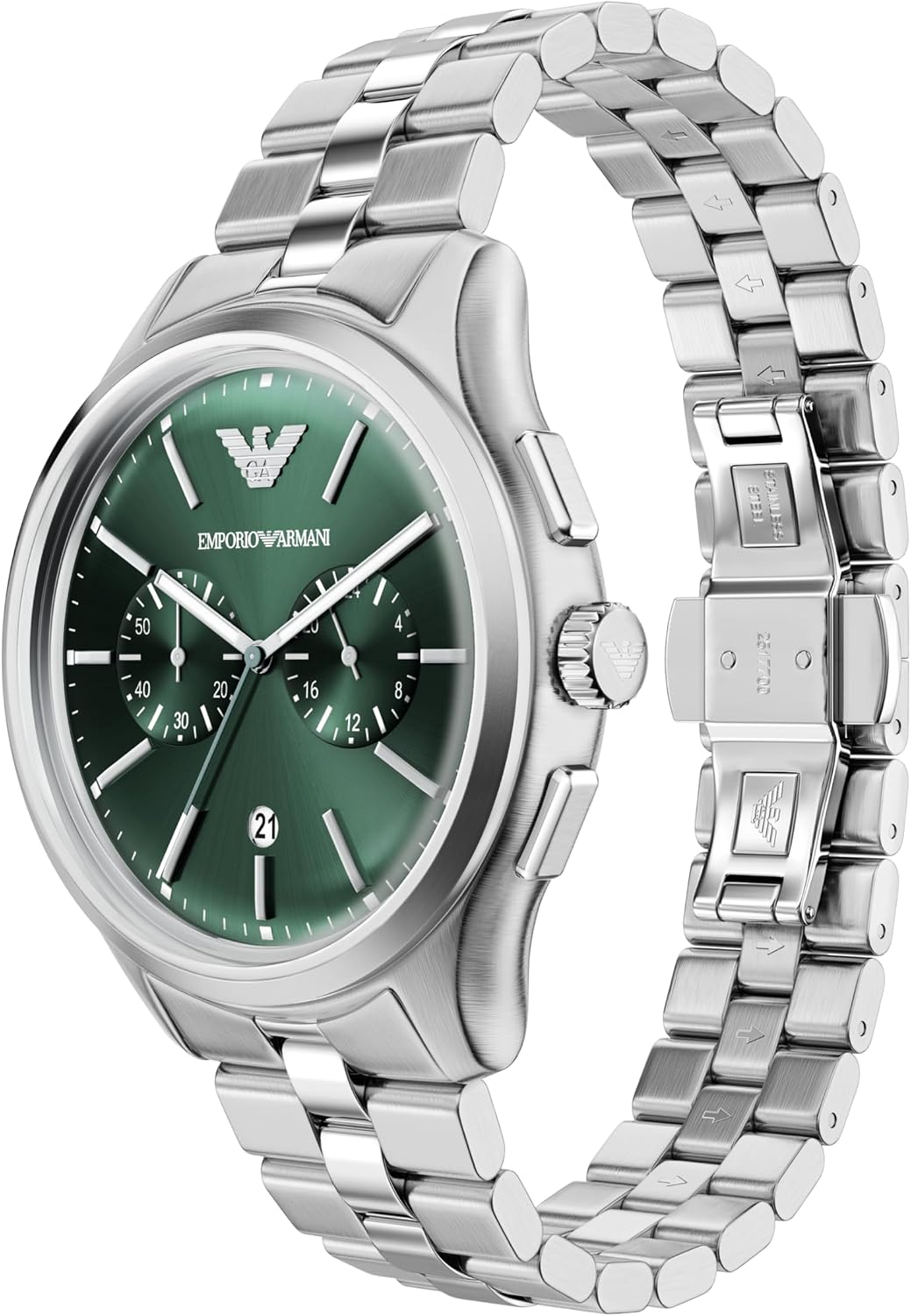 Reloj de Acero Inoxidable con Cronógrafo Emporio Armani