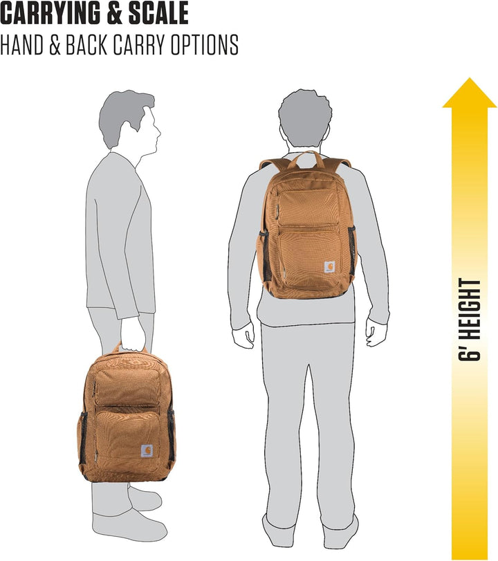 Carhartt Mochila de doble compartimento de 28 L, paquete duradero c...