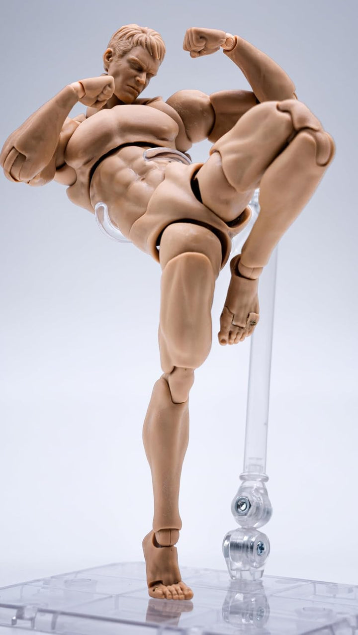 Fremego Figura de acción masculina a escala 1\/12, figura muscular...