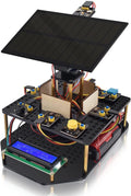 KEYESTUDIO Kit electrónico de seguimiento solar DIY para Arduino, carga de teléfono inteligente, sensor de temperatura y humedad, sensor de luz BH1750, kit de programación educativo para adolescentes