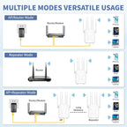 AX3000 Extensor WiFi para exteriores, doble banda 5G+2.4G Extensor de largo alcance para exteriores con POE, punto de acceso inalámbrico Wi-Fi 6, repetidor inalámbrico al aire libre