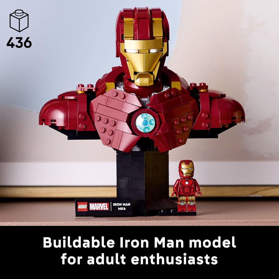 LEGO Marvel Iron Man MK4 Bust - Kit de construcción para