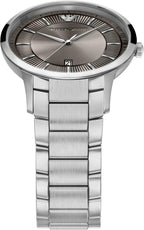 Reloj para hombre Emporio Armani Archetipo de tres agujas con fecha en acero inoxidable (Modelo: AR11825)
