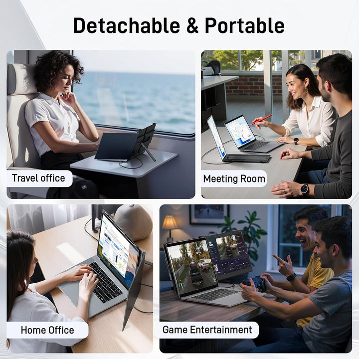 Vixtan Extensor de pantalla portátil 15.3" FHD 1080P Monitor du...