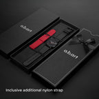 Reloj para Hombre a.b.art – Indicador de Fecha Saltante, Movimiento de Cuarzo Ronda, Cristal de Zafiro, Caja Ultrafina de Acero Inoxidable, Reloj de Pulsera Minimalista Estilo Bauhaus 41MM