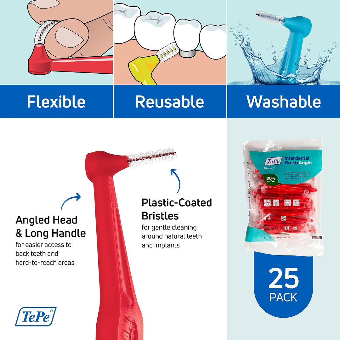 Cepillo interdental en ángulo de TePe, cepillo dental angular para...