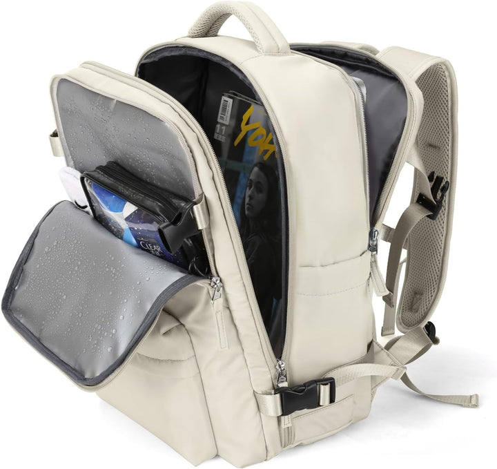 WONHOX - Mochila grande de viaje, equipaje de mano aprobado para vu...