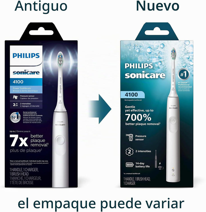 Philips Sonicare Serie 4100 Cepillo de Dientes Eléctrico - Cepillo...