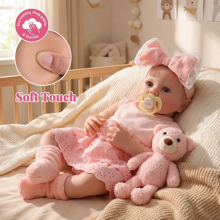 BABESIDE Muñecas de bebé Reborn \u2013 Muñeca realista de cuerpo su...