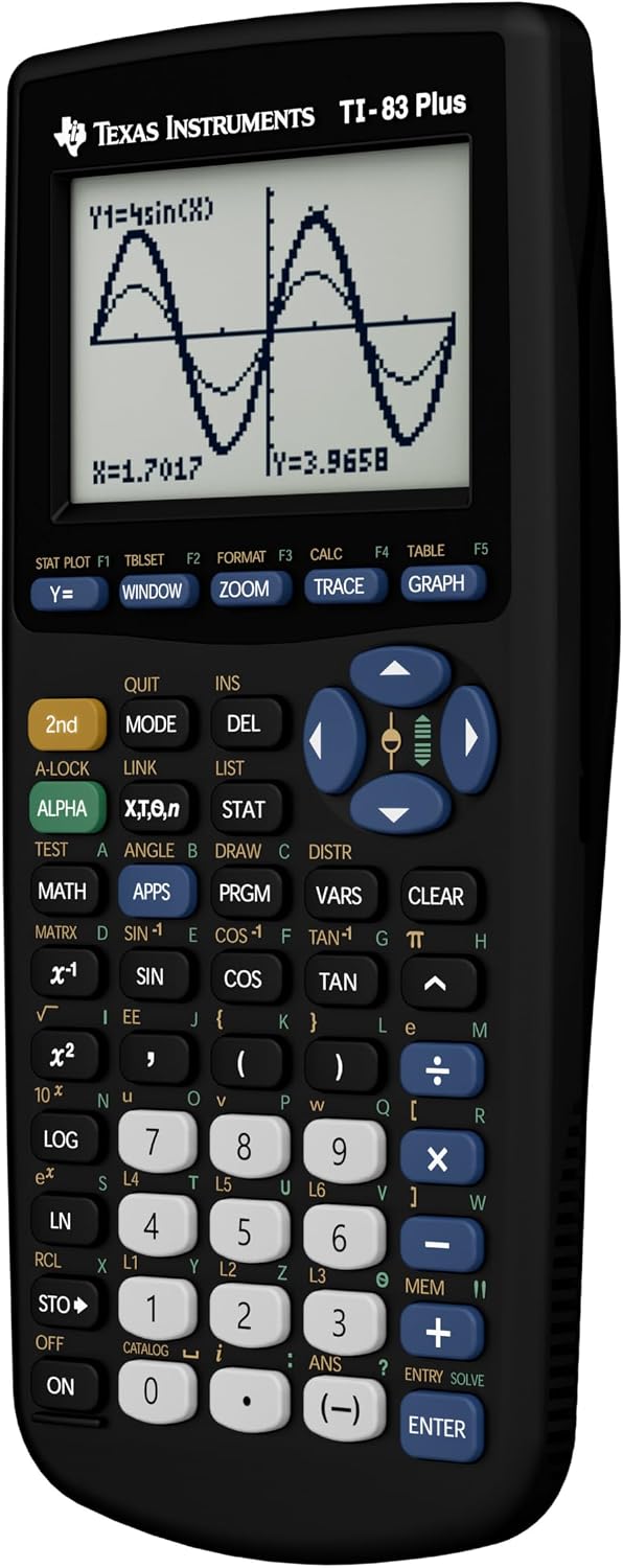 Calculadora gráfica de Texas Instruments TI-83 Plus, Gris Valor no encontrado