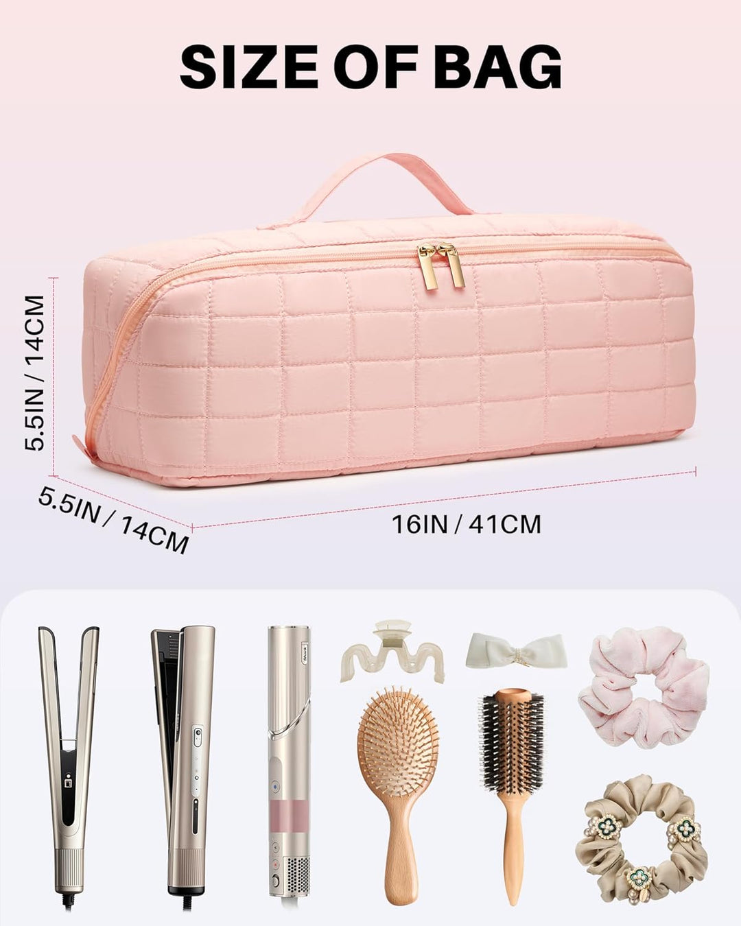 Noldena Hot Tools - Estuche de viaje con bolsa resistente al calor,...