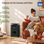 KNKA Purificador de aire para mascotas para el hogar, mascotas