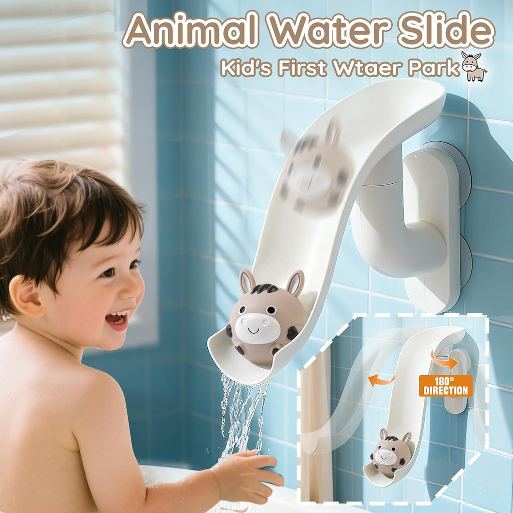Juguetes de baño de animales de granja sin agujeros para niños de 1