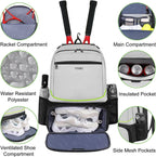 Ytonet Mochila de tenis para mujeres y hombres, 2 raquetas