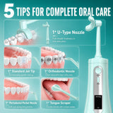 Flosser de agua, selección de hilo dental avanzado inalámbrico para...