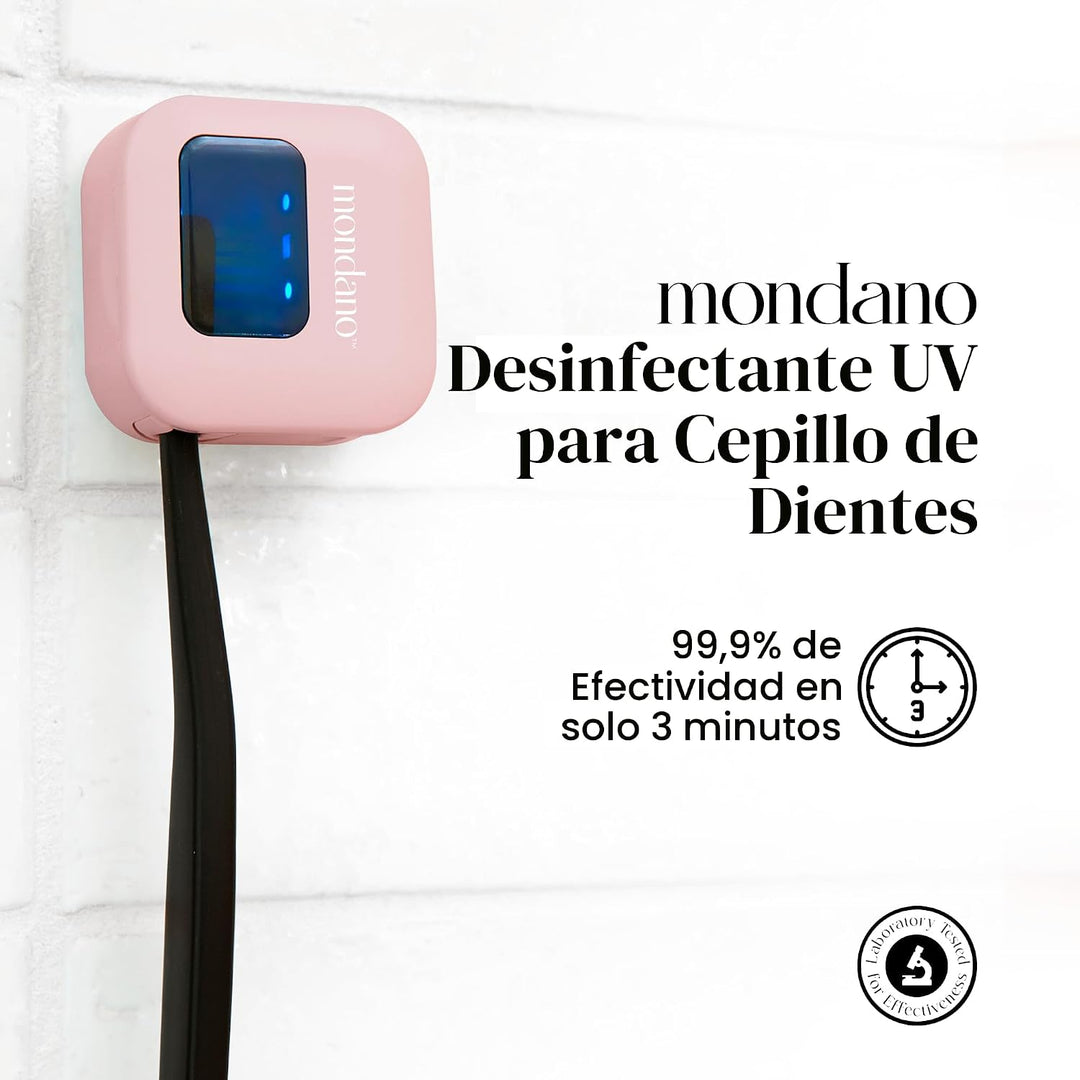 Mondano Esterilizador y Soporte de Cepillo de Dientes UV-C, Estuche...