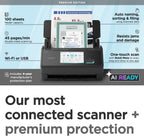 ScanSnap Escáner de documentos de alta velocidad inalámbrico o USB iX2500