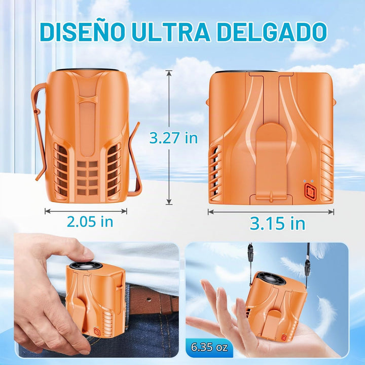 DeeKom 2025 Ventilador de cintura portátil personal y ventilador de...