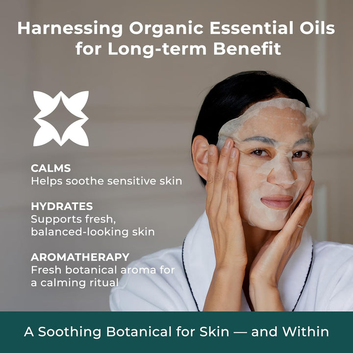 INNA ORGANIC Mascarilla de hoja \u2013 Calmante y calmante, certifi...