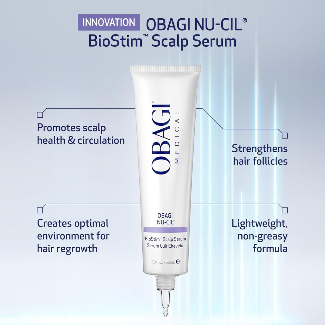 Obagi Nu-Cil BioStim - Suero para el cuero cabelludo con biotina, c...