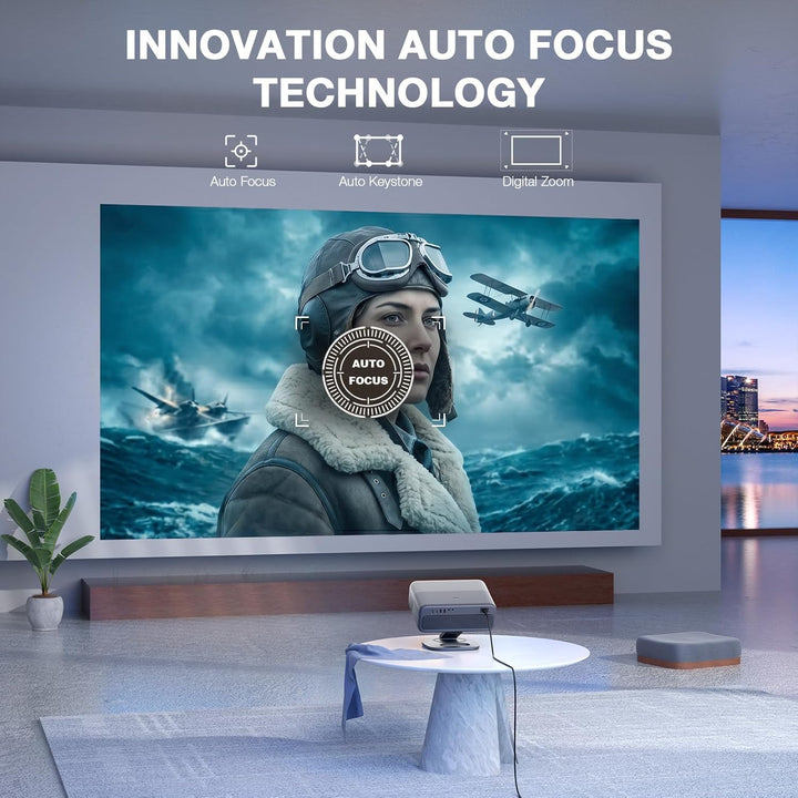 [Ahora con Netflix y 3000 ANSI] Proyector 4K con WiFi y Bluetooth,...