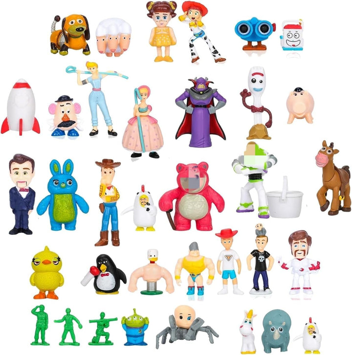 NLIEOPDA Juego de 36 figuras de anime, muñeca Woody, juguete Buzz L...