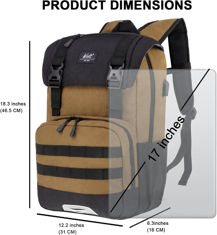 WOLT Mochila para laptop con puerto de carga USB para portátiles de...