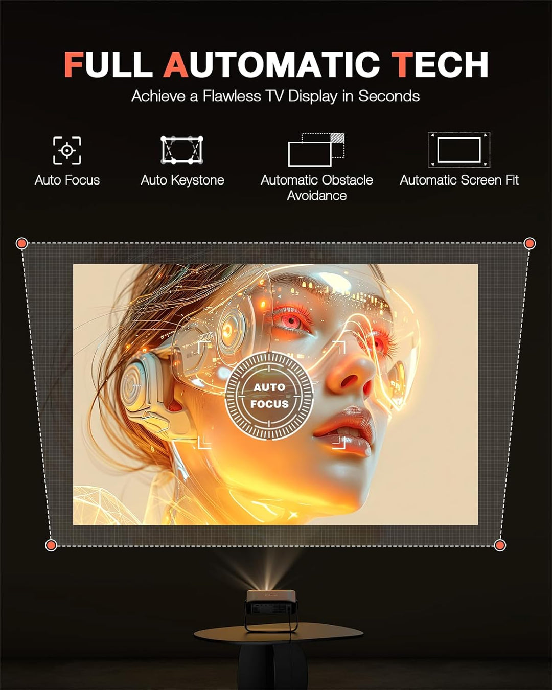 Proyector inteligente R1 para el hogar