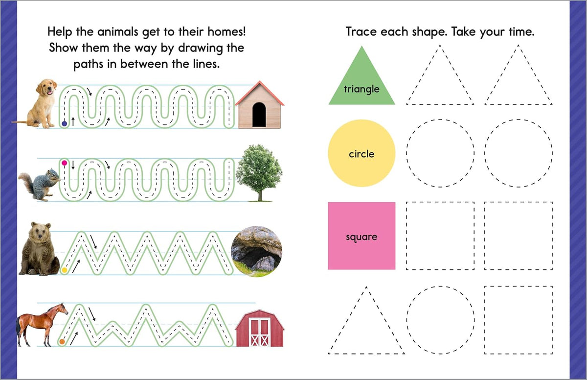 My First Learn-to-Write Workbook: Practice for Kids with Pen Control, Line Tracing, Letters, and More!