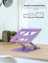 Aoviho Soporte ajustable para laptop de escritorio, soporte portáti...