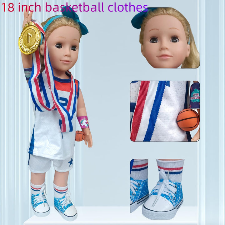 Wenzhuo Ropa y Accesorios para Muñeca Americana de 18 Pulgadas, Equ...