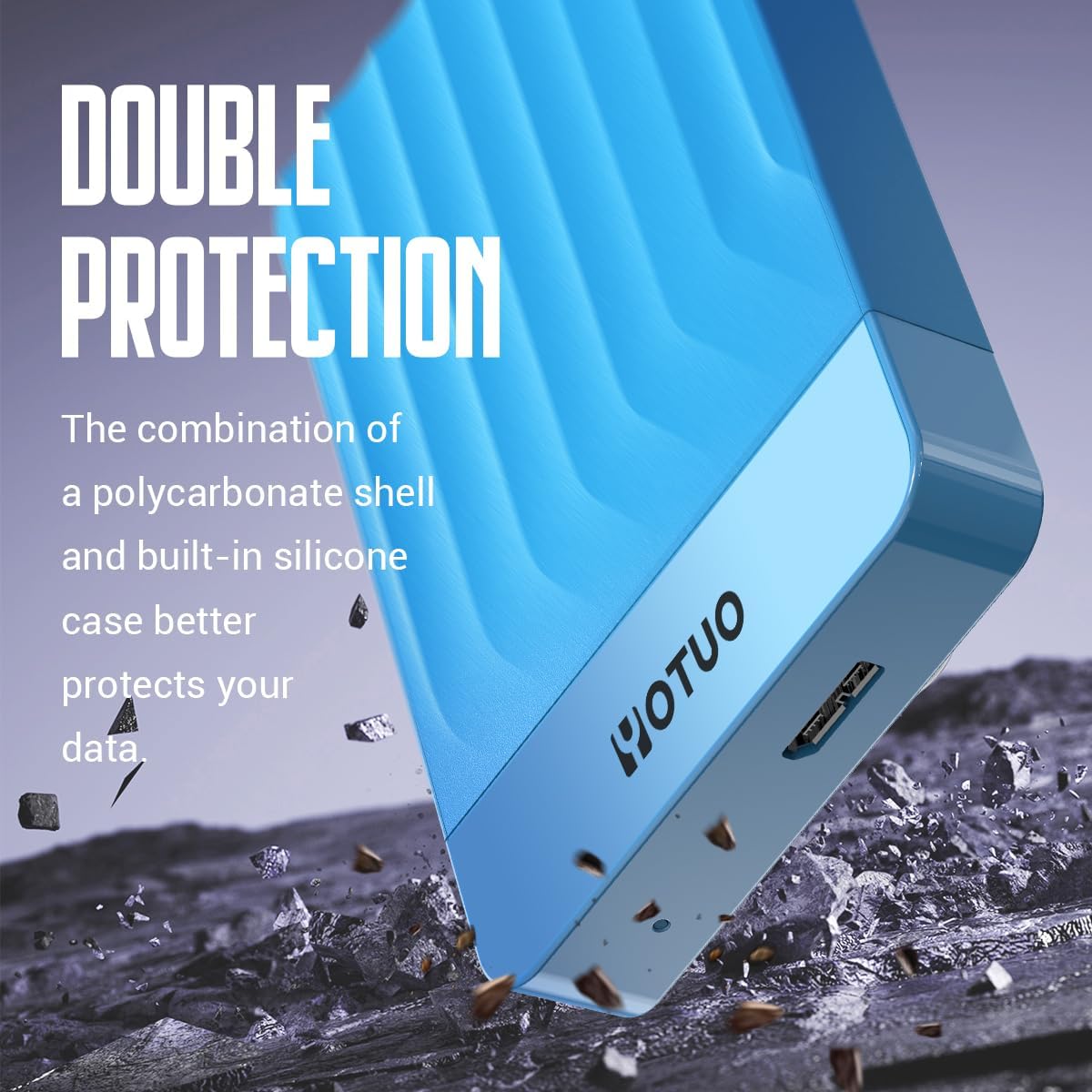 YOTUO - Disco duro externo de 1 TB, disco duro de expansión de alma...