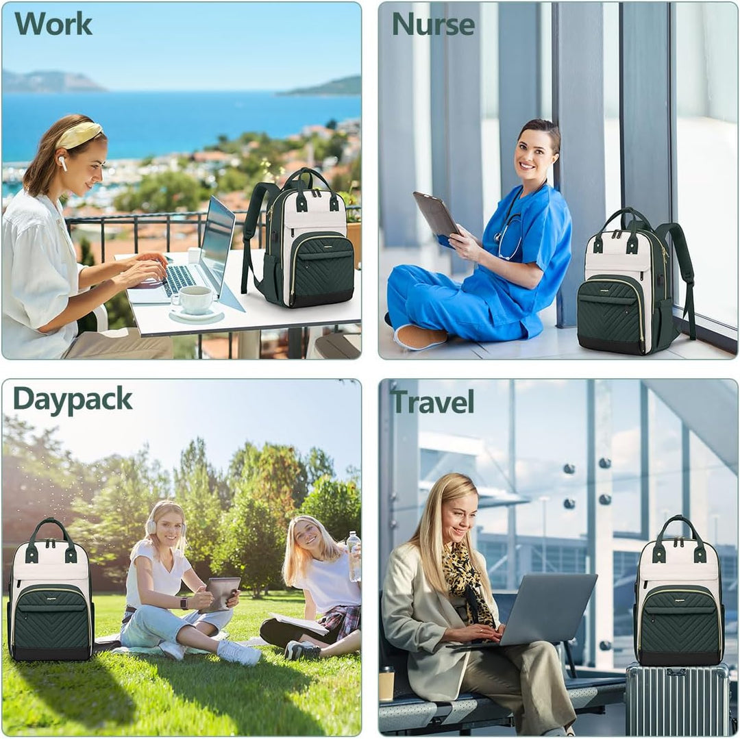 bagswan Mochila para laptop para mujer Bolsa, 15,6 pulg.