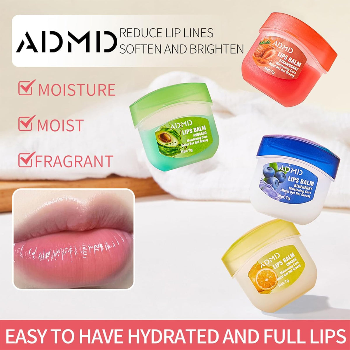 Paquete de 24 bálsamos labiales a granel surtidos de frutas para el...