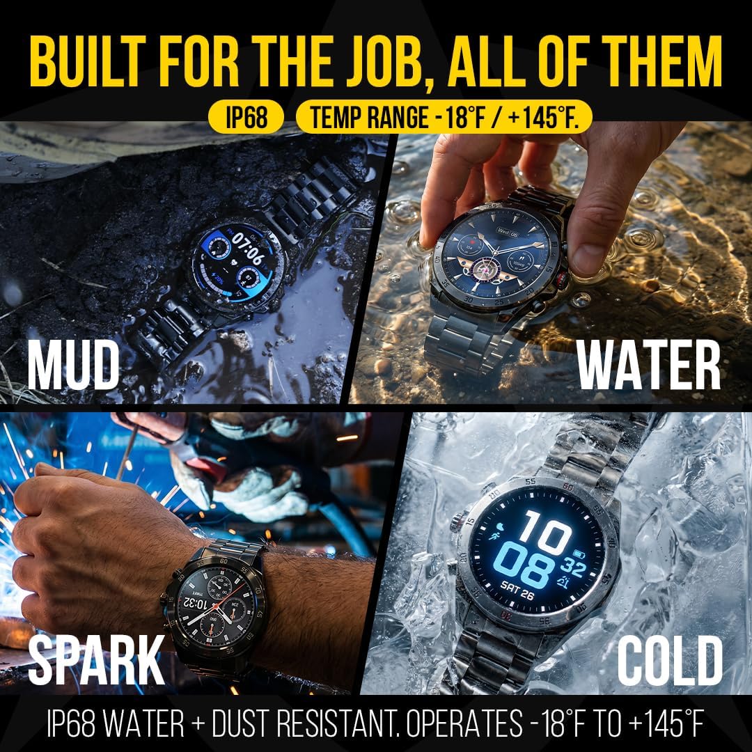 ALPHAGEAR Commander - Reloj inteligente resistente para hombre