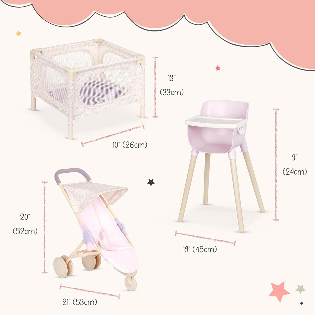LullaBaby \u2013 Muñeca de bebé realista de 14 pulgadas y paquete d...