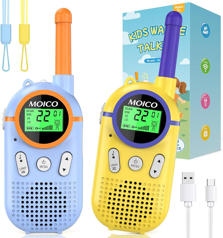 MOICO Juguetes para niños y niñas de 3 a 12 años, Walkie Talkies re...