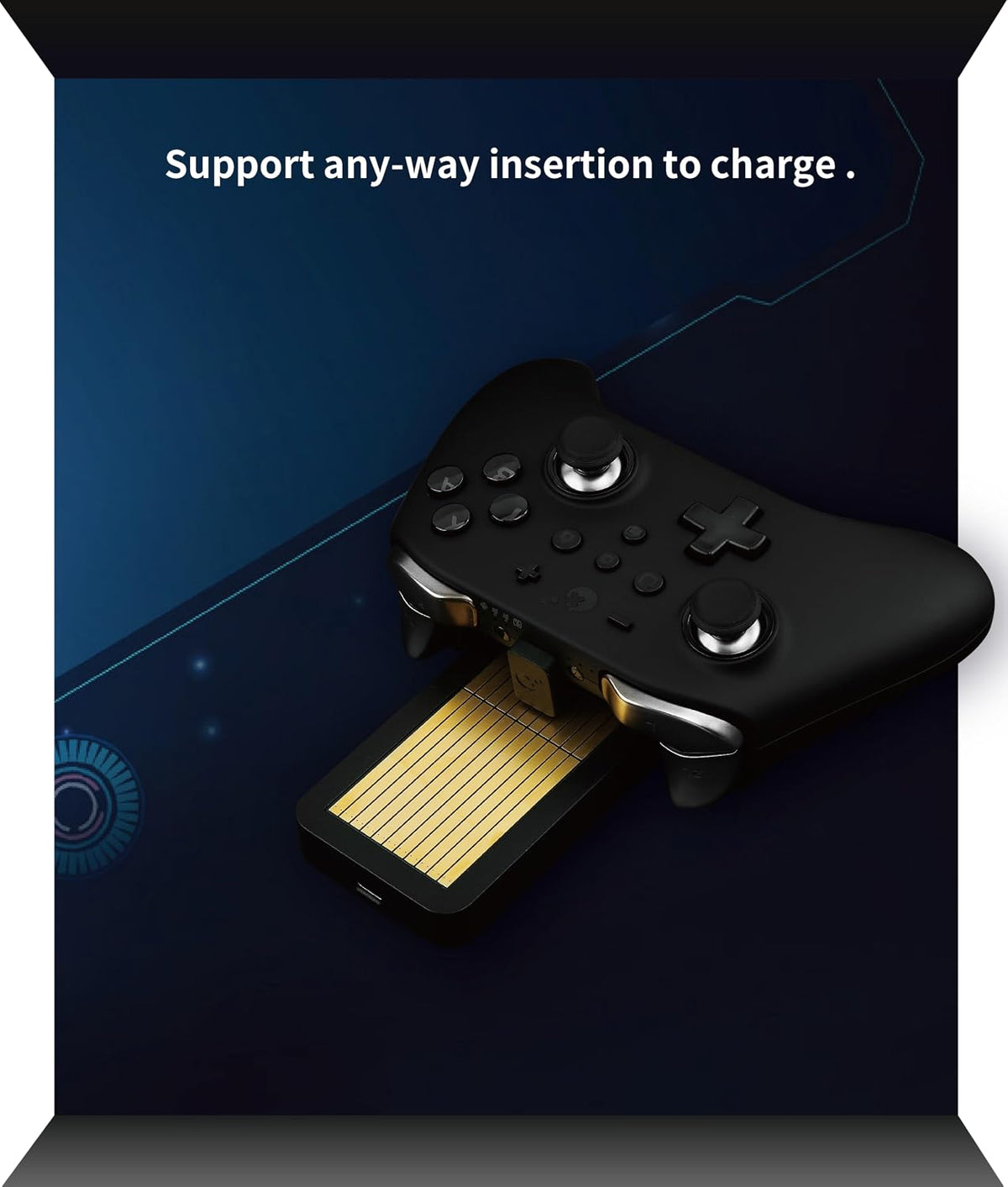 GuliKit Estación de carga de controlador para PS 5, soporte de carga dual rápida con adaptador/cable/indicador LED, estación de acoplamiento de repuesto para kits de accesorios PS 5 y controlador GuliKit KK2/KK3
