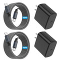 Paquete de 2 Cargador Súper Rápido Samsung de 45W Tipo C, Cable de Carga Tipo C de 10 Pies con Cargador Samsung USB C Cable USB C-C de 10 Pies para Samsung Galaxy S25/S24+/Ultra/S22/S21/S20, iPhone17