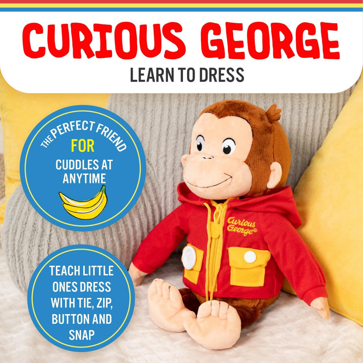 Kids Preferred Curious George Learn to Dress Monkey - Juguetes de p...