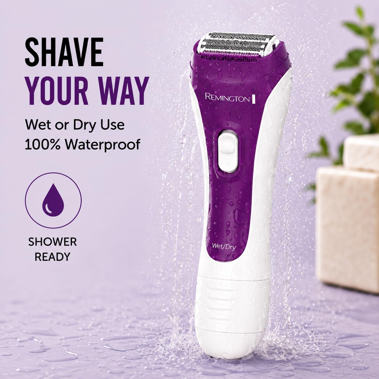 Remington Afeitadora eléctrica suave y sedosa para mujer, afeitador...