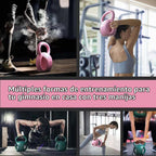 RUNWE - Juego de pesas rusas con 3 asas - Peso para mujeres, opciones de 5, 10, 15 y 20 libras para giros rusos, ejercicio abdominal, levantamiento de pesas y ejercicio de fitness core para gimnasio