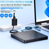 Dainty Reproductor de unidades Blu ray externas lectura compatible...