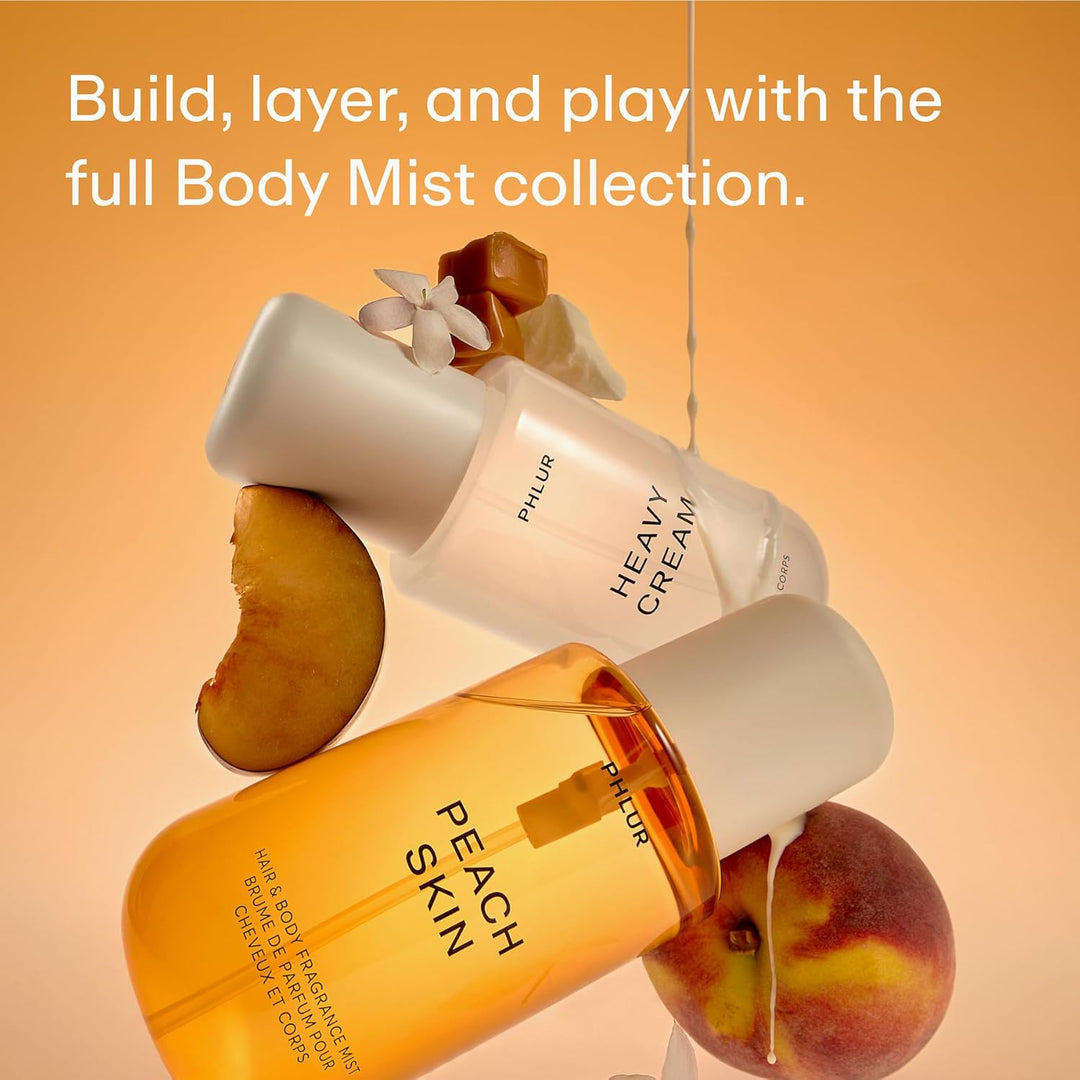 PHLUR Peach Skin Body Mist \u2013 Fragancia para el cabello y el cu...