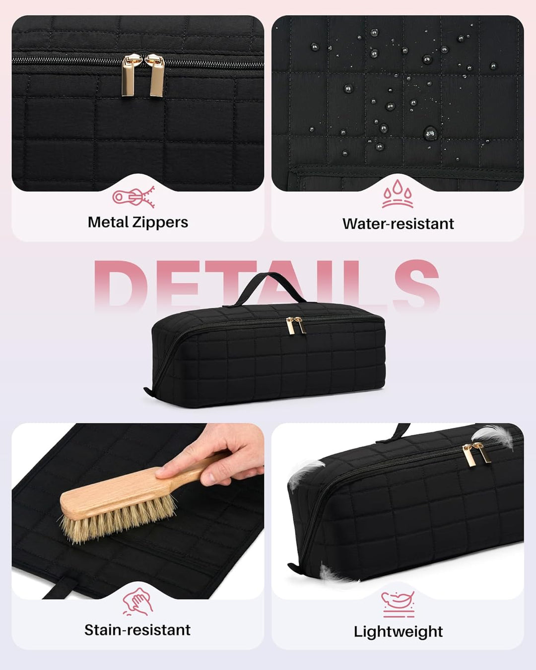 Noldena Hot Tools - Estuche de viaje con bolsa resistente al calor,...