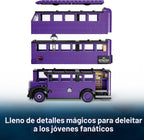 Lámpara LEGO Harry Potter Knight Bus Adventure - Juguete de construcción para niños, niños y niñas, a partir de 8 años - Autobús icónico de Harry Potter y el prisionero de Azkaban - con 5 minifiguras - Idea