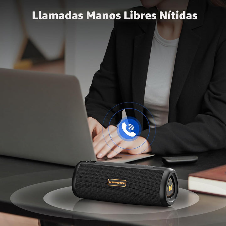 Monster Altavoz Bluetooth S230, altavoz inalámbrico con sonido esté...